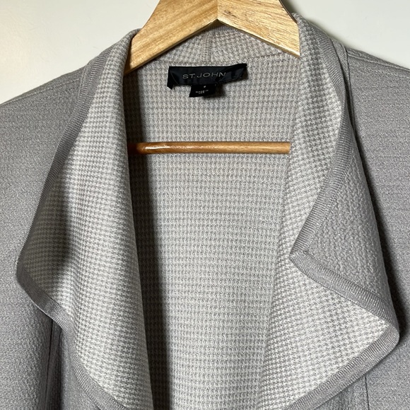 St. John Drape Front Waterfall Jacket - Picture 2 of 5